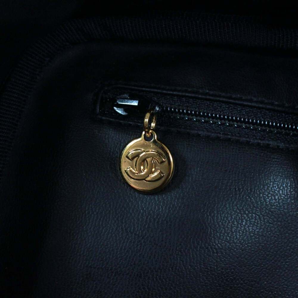 CHANEL Black Caviar Leather Logo Vanity Bag - Picture 12 of 15